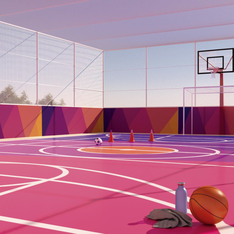 Quadra Poliesportiva - Conceito Califórnia