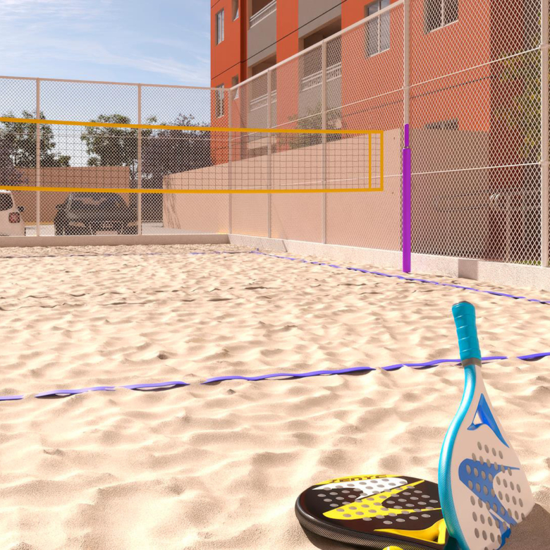 Quadra beach tennis - Conceito Califórnia