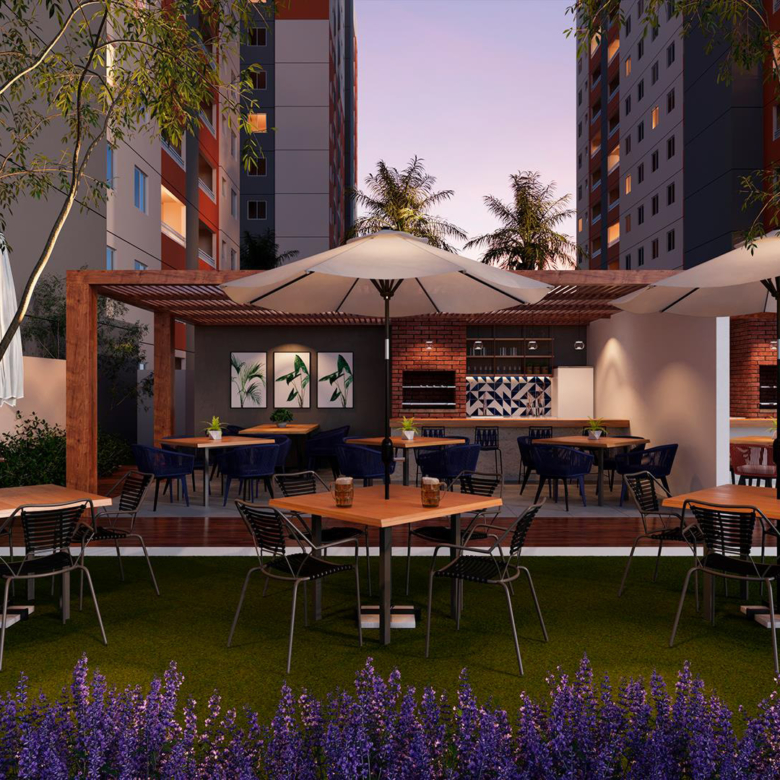 Churrasqueira área gourmet - Conceito Califórnia