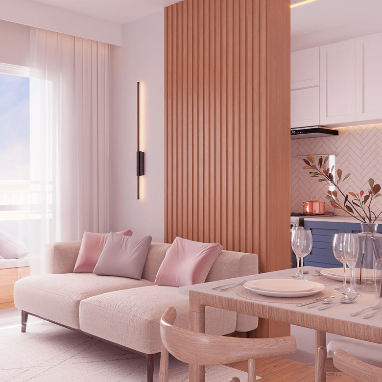 Sala Cozinha e Varanda - Conceito Califórnia