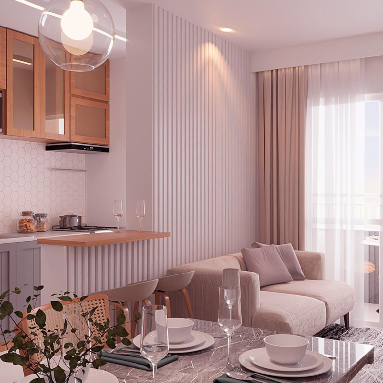 Sala Cozinha e Varanda - Conceito Califórnia