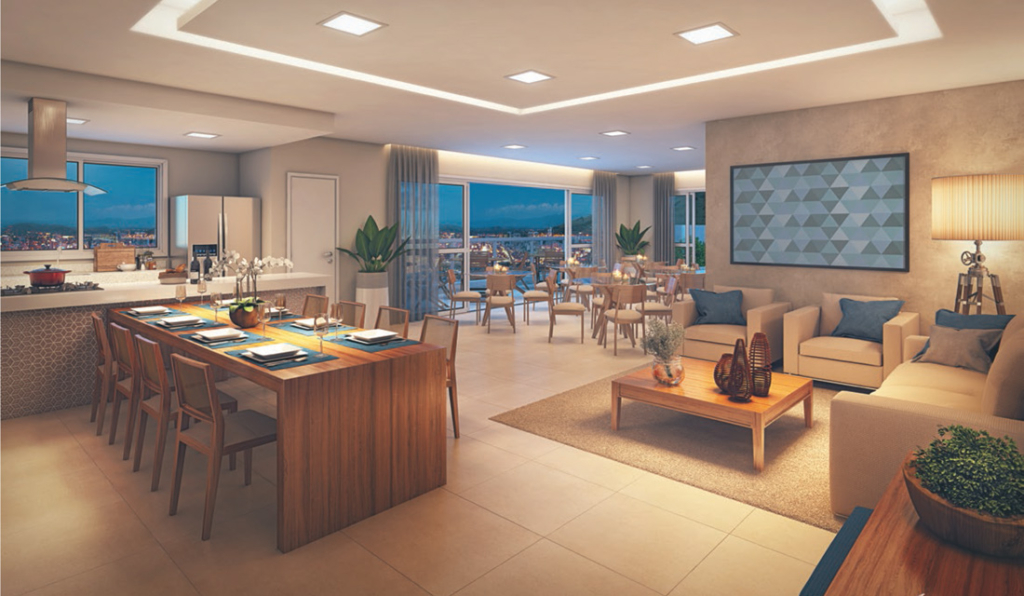 Murano Residences - Salão de festas e espaço gourmet