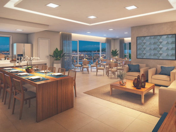 Murano Residences - Salão de festas e espaço gourmet