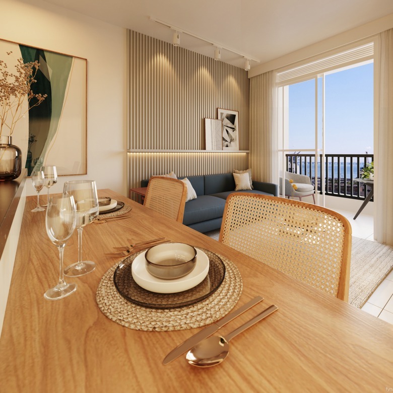 Living - Riva BeOn Porto Residencial