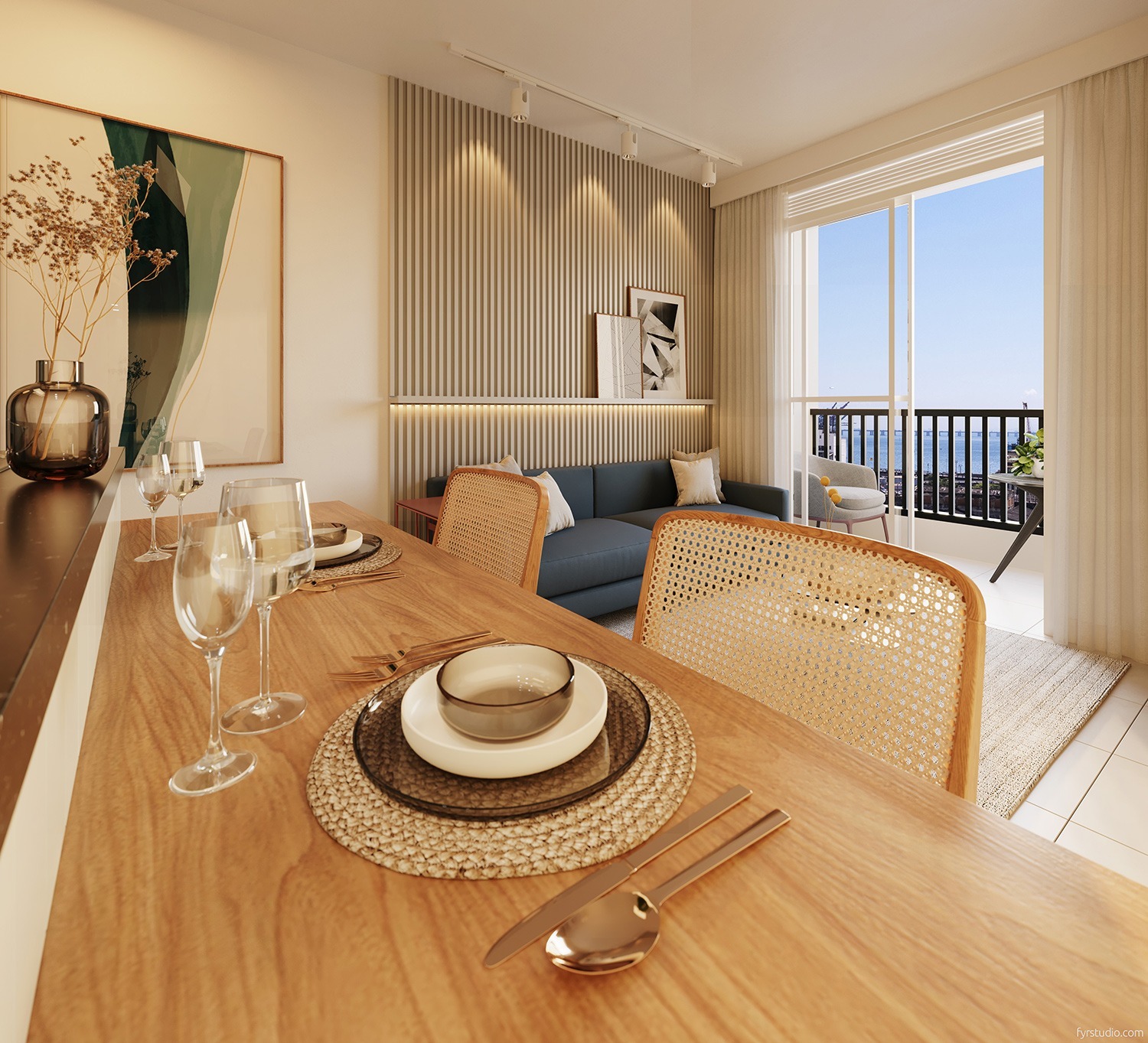 Living - Riva BeOn Porto Residencial