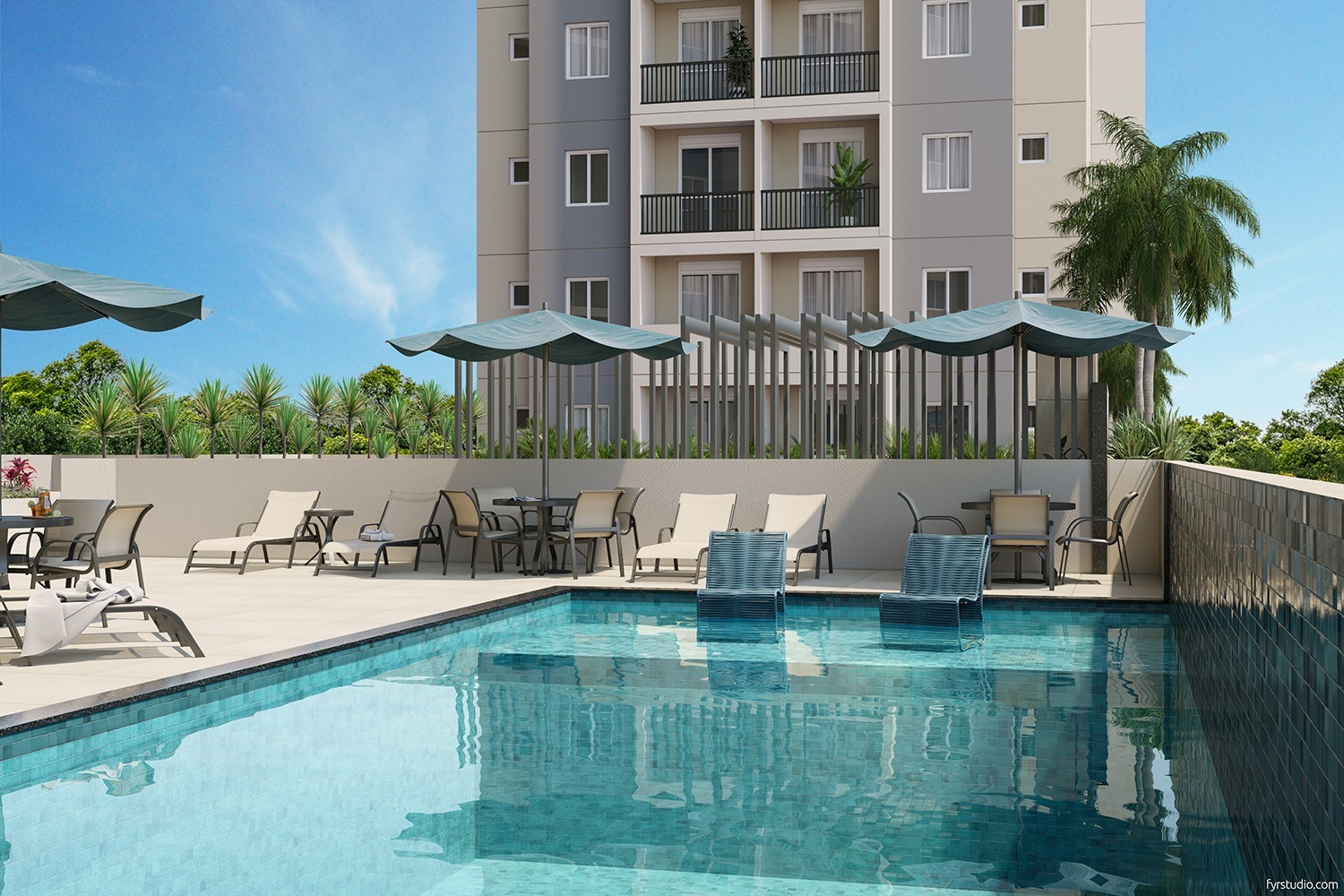 Piscina - Riva BeOn Porto Residencial