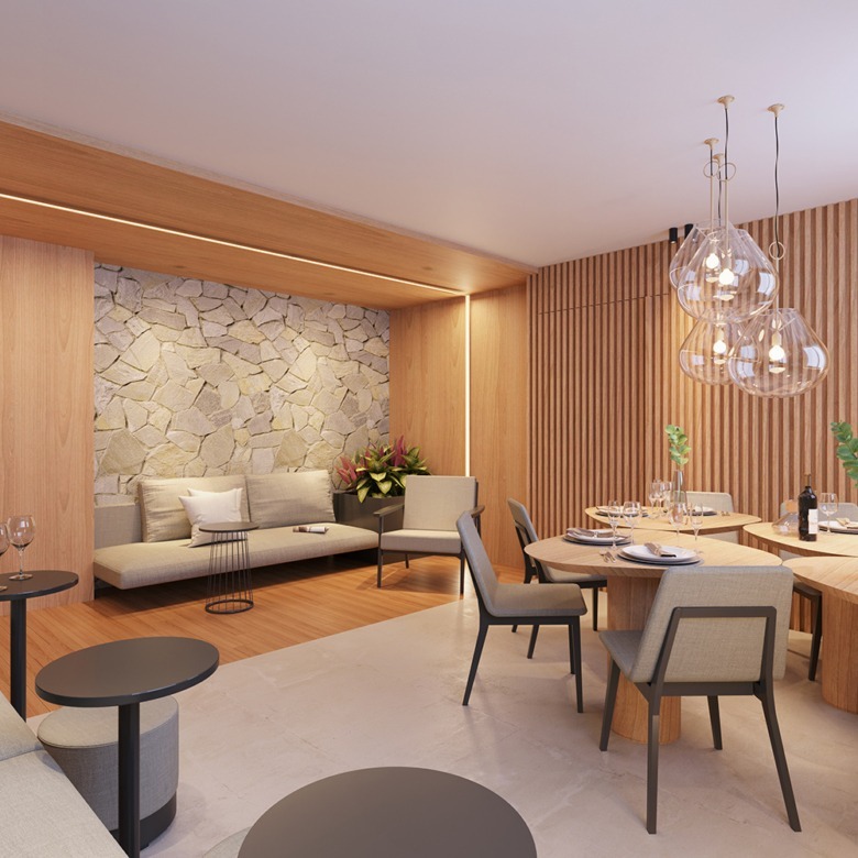 Salão de festas - Riva BeOn Porto Residencial