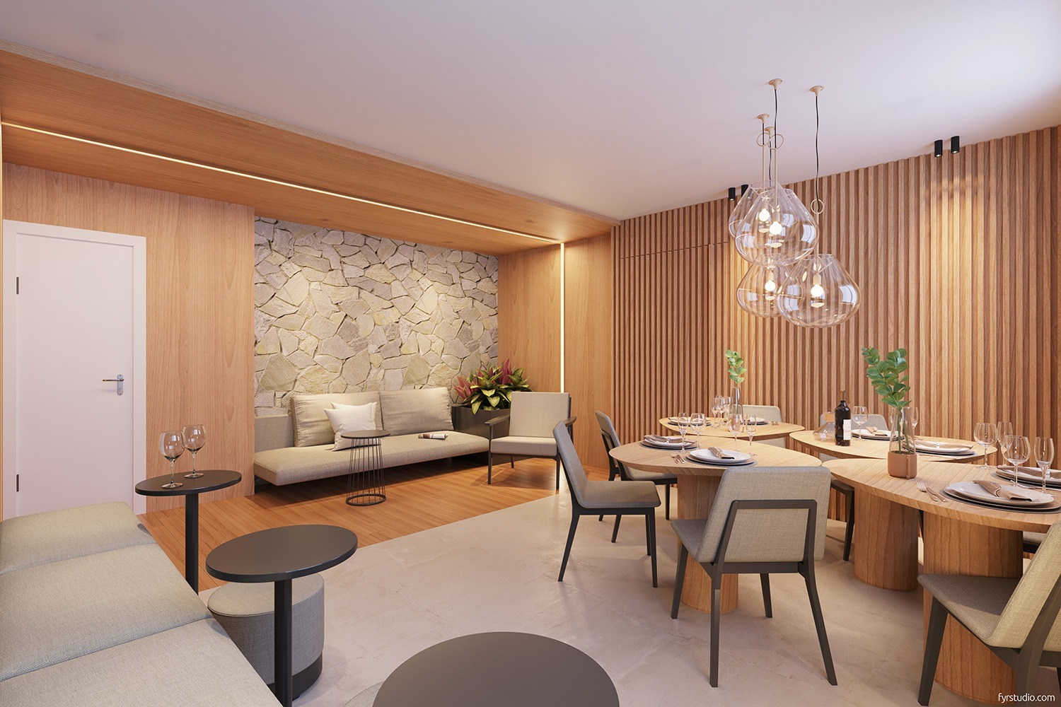 Salão de festas - Riva BeOn Porto Residencial