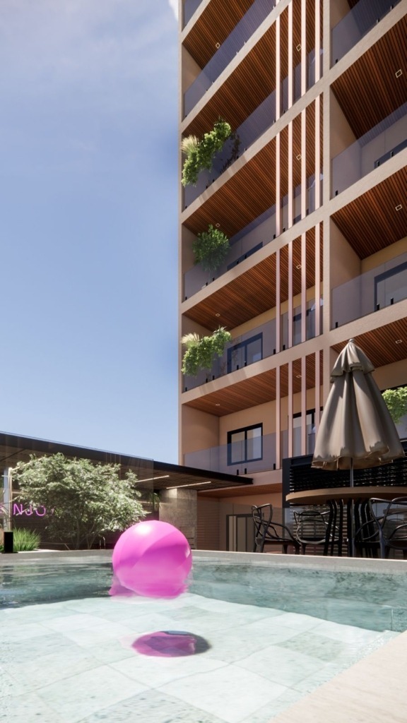 Atmos Housi Mário Guimarães - Piscina e fachada