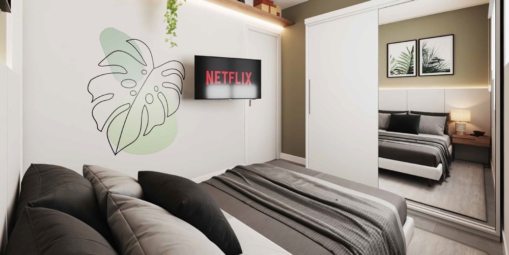 Quarto casal - Residencial Sintonia em Mesquita