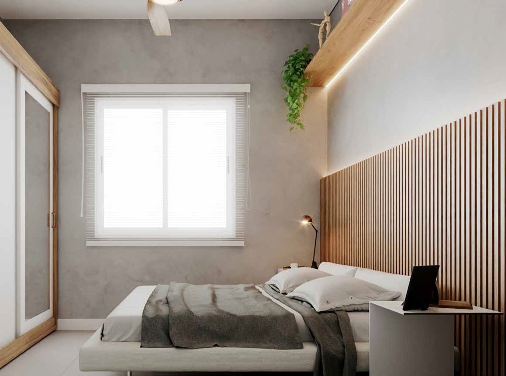 Quarto 2Q - Residencial Sintonia em Mesquita