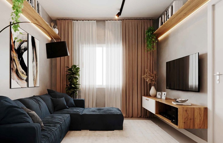 Sala - Residencial Sintonia em Mesquita