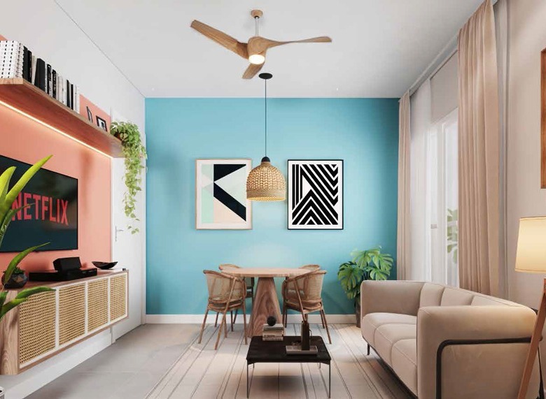 Sala - Residencial Sintonia em Mesquita