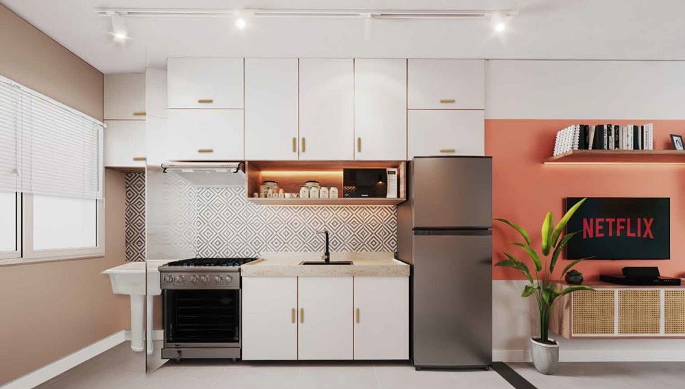 Sala área de serviço - Residencial Sintonia em Mesquita