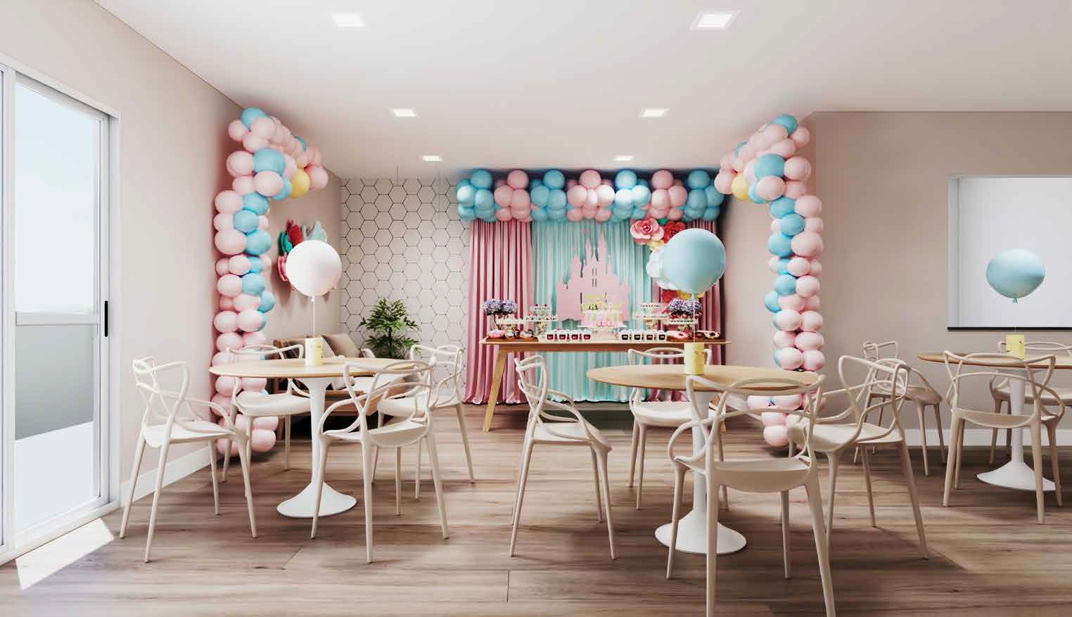 Salão de festas infantil - Residencial Sintonia em Mesquita