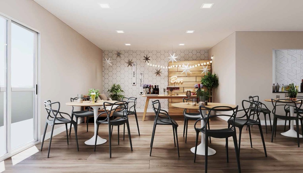 Salão de festas - Residencial Sintonia em Mesquita