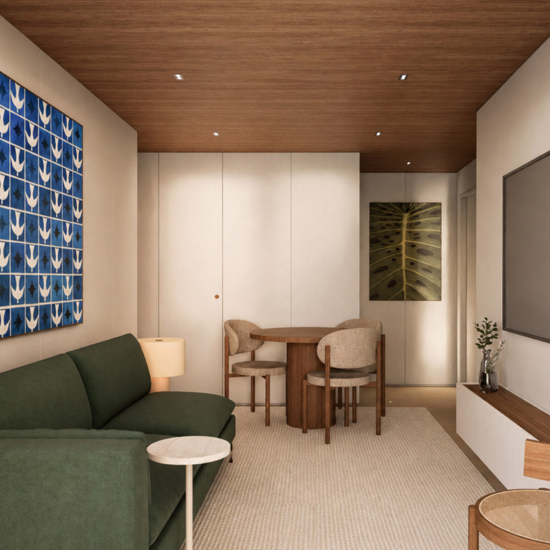 Fiore Residence - Sala de estar e jantar