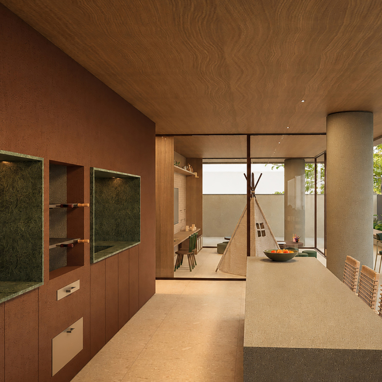Fiore Residence - Área Gourmet