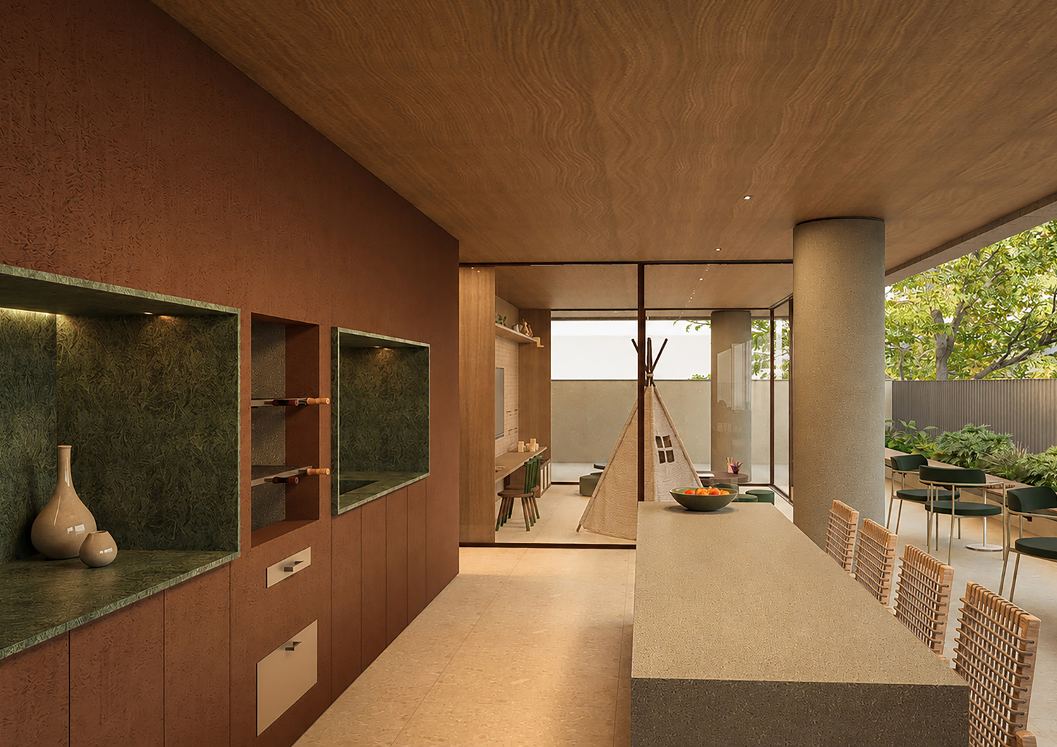 Fiore Residence - Área Gourmet