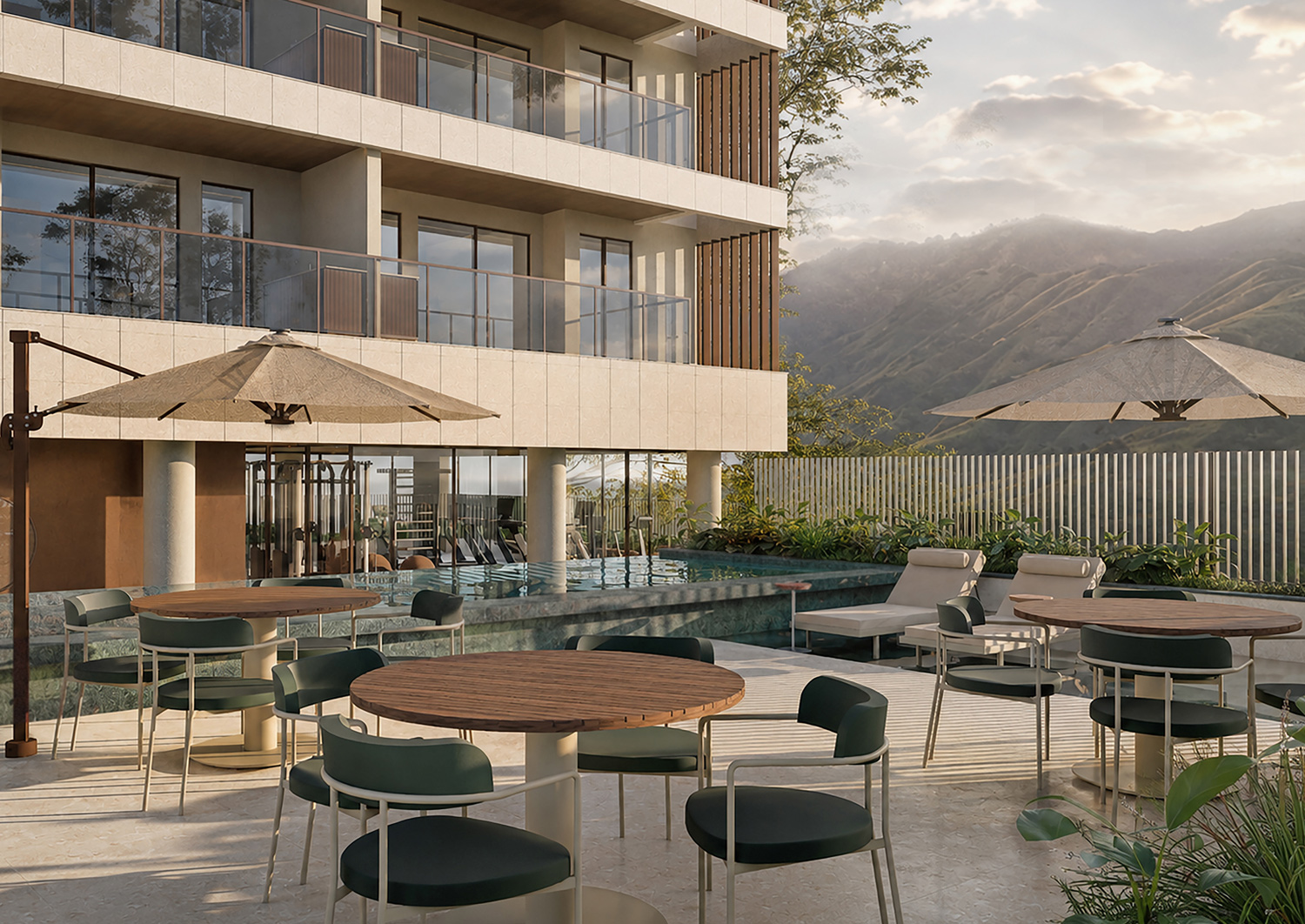 Fiore Residence - Piscina vista 2