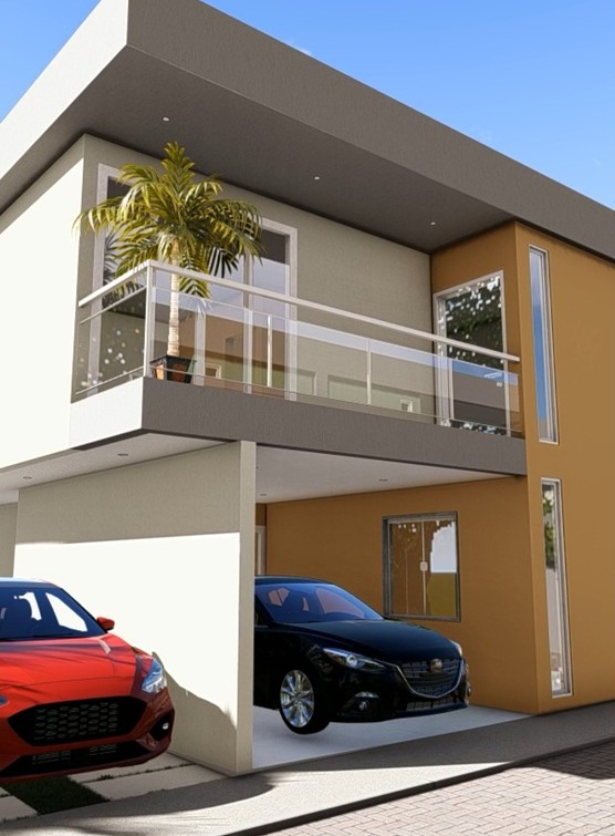 Vida Residencial Nova Iguaçu - fachada casas detalhe