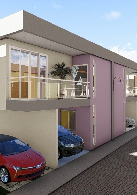 Vida Residencial Nova Iguaçu - Fachada casas sombra